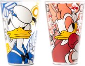 Disney Ensemble de verres Egan Donald et Katrien Duck