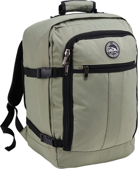 CabinMax Metz Reistas– Handbagage 30L Easyjet - Rugzak – Backpack - 45x35x20cm – Lichtgewicht - Bodo Green