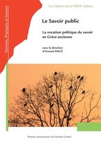 Les Cahiers de la MSHE Ledoux - Le Savoir public