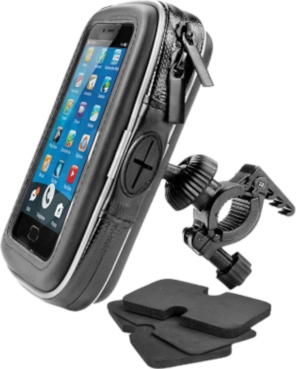 Telefoon Smartphone Houder Scooter / Motorfiets Waterproof Universeel Stuur Bevestiging - Maat 160x100x30