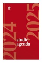 Ryam | Studie agenda Hardcover | 2024/2025 | Genaaid gebonden | 15 x 20 cm | Rood |