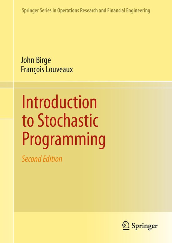 Introduction to Stochastic Programming - cover