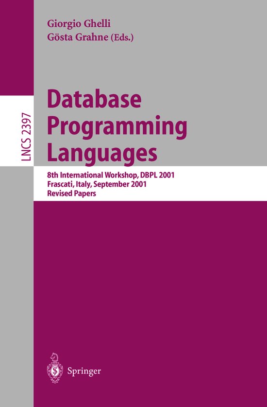 Database Programming Languages - cover
