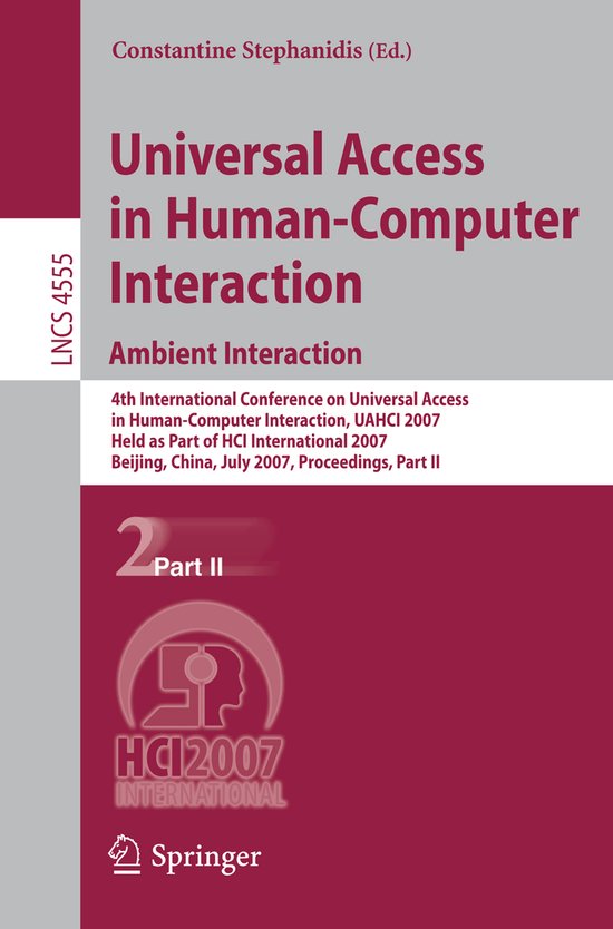 Universal Access in Human-Computer Interaction - cover