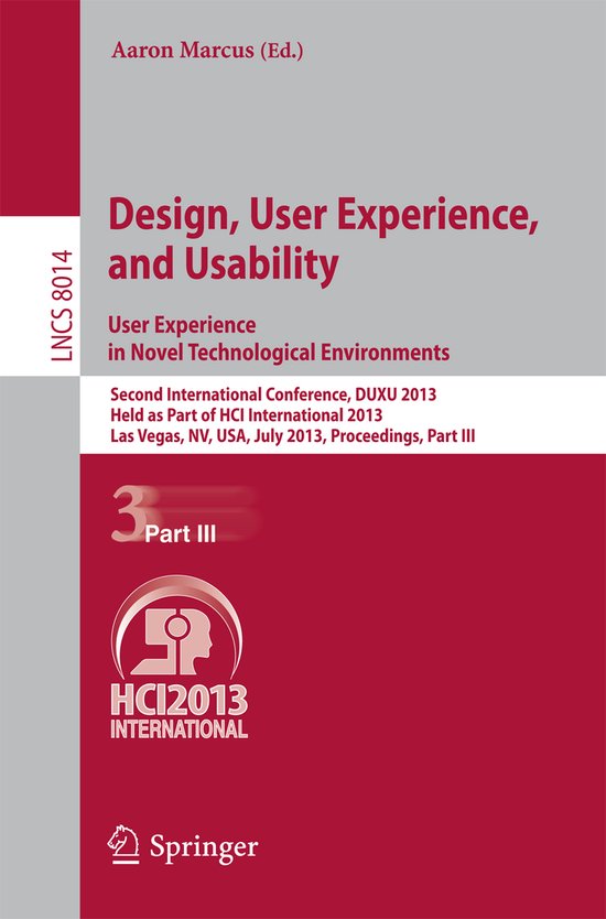 Design, User Experience, and Usability: User Experience in N ... - cover