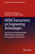 Lecture Notes in Electrical Engineering- IAENG Transactions on Engineering Technologies