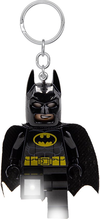 LEGO LED Sleutelhanger Batman Zwart met licht