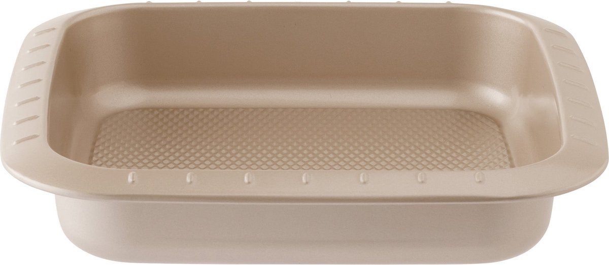 LEO Vierkante cake vorm Balance 22x22x5cm - Champagne - PFAS-vrij