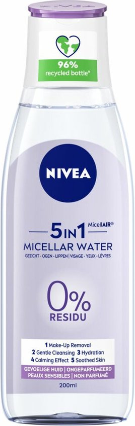 Nivea 3-in-1 Micellair Water Gevoelige Huid - 6 x 200 ml - Voordeelverpakking