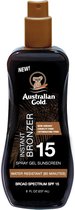 Australian Gold SPF 15 Spray gel de protection contre les coups de soleil avec autobronzant - 237 ml