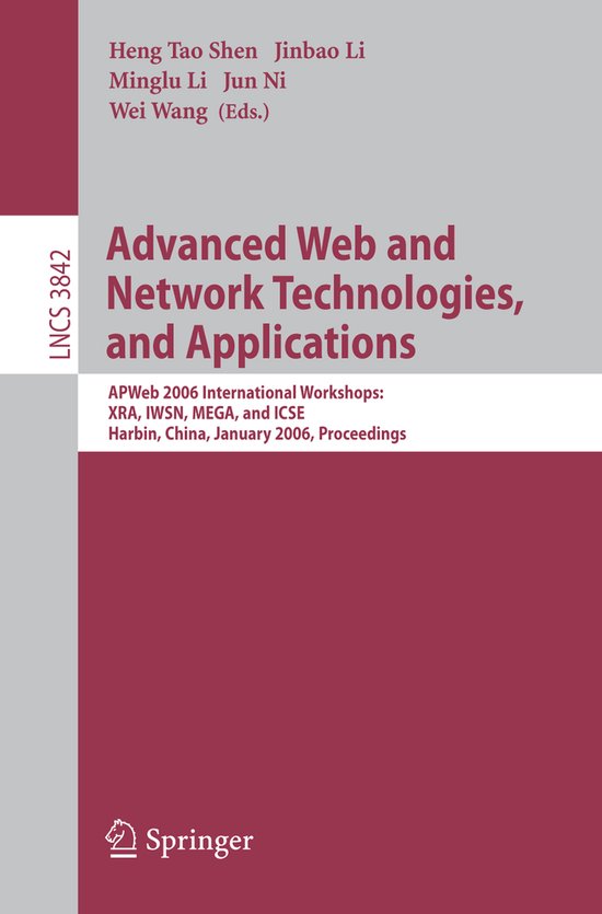 Advanced Web and Network Technologies, and Applications - cover