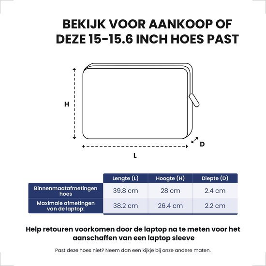 Housse pour ordinateur portable 15,6 pouces GV - Housse pour ordinateur portable - Zebra