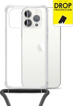 My Style Doorzichtig Telefoonhoesje geschikt voor Apple iPhone 13 Pro Max Flexibel TPU | My Style Loop Hoesje met koord | Doorzichtig Hoesje iPhone 13 Pro Max - Transparant