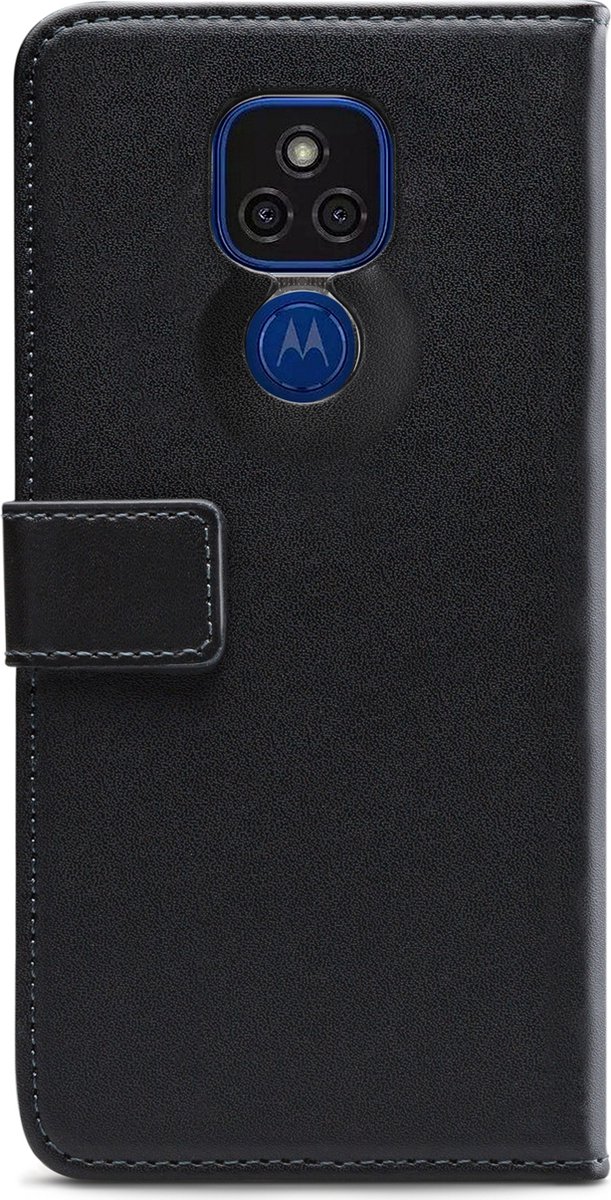 Mobilize Telefoonhoesje geschikt voor Motorola Moto G9 Play Hoesje | Mobilize Classic Gelly Wallet Bookcase Portemonnee | Pasjeshouder voor 2 Pasjes | Telefoonhoesje voor Pinpas / OV Kaart / Rijbewijs - Zwart