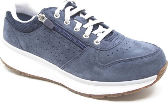 Joya, DYNAMO ZIP D. Blue, JY054A, Sneaker bleue avec semelles PU amortissantes, largeur H
