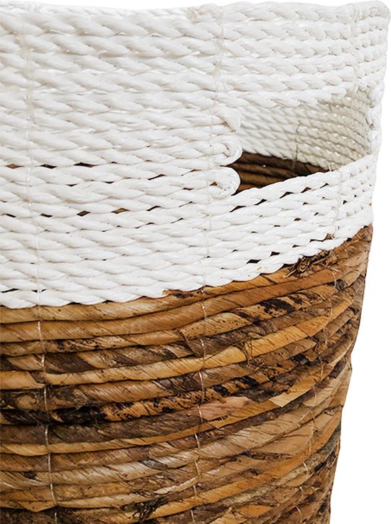 vidaXL Wasmand - Wasmanden - Wassorteerder - Was Mand - Wasmand 55x36 cm katoen