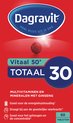 Dagravit Totaal 30 Vitaal 50+ Multivitaminen - Vitamine B1, B2, B3, B5, B6, B12 en het mineraal koper dragen bij aan een goede energiehuishouding - 60 tabletten