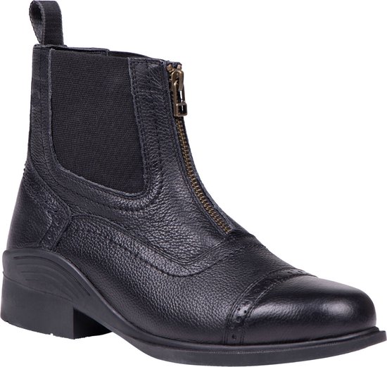 QHP Jodhpur - Jakarta Adulte - Zwart - Cuir - 34