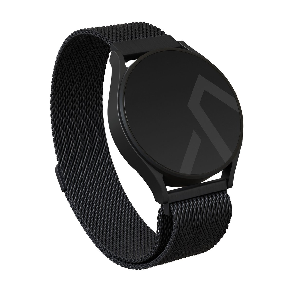 BURGA Universele Horlogebandje - Metaalgaas voor Samsung Galaxy-Garmini-Xiaomi-Huawei - Zwart - 22mm