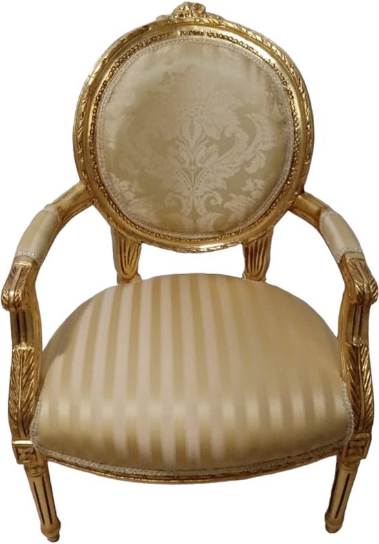 Chaise baroque Or [Baroque] [Feuille d'Or] [Chaise] [Coin repas] [Salon] [Coin salon] [Luxe] [Intérieur]