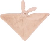Pia soft toys Knuffeldier Konijn - zachte pluche stof - tuttel/knuffeldoekje - roze - 45 cm - baby/peuter