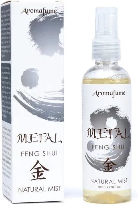 Aromafume - Feng Shui - Spray - Metaal - Luchtverfrisser - Natural Mist - 100ml