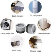 Waledano® Wasmachine dempers - Antislip Wasmachine Voeten - Anti Vibratie - Wasdroger Verhoger - Geluidsdemper - Trillingsdempers - Schokdempers - Meubels - Set van 4 stuks