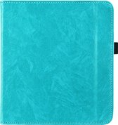 Housse / étui pour liseuse iMoshion adapté à Kobo Forma - Bookcase unie de Luxe iMoshion - Turquoise / Turquoise