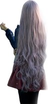 Taro+ perruque de cheveux artificiels marron pour femme bouclée de 100 cm de long anime/manga réaliste avec 1 ou 2 mots-clés populaires