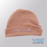 VIB® - Muts rond - Baby Girl (Oud Roze) - Babykleertjes - Baby cadeau
