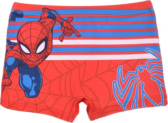 Marvel Spiderman Boxer de Bain / Maillot de Bain - Rouge - Taille 122/128