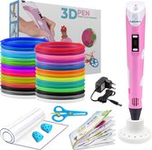 Fleau Kids 3D Pen Starterspakket Roze L - 36m Filament - 12 Kleuren Vullingen + Vele Extra's - Knutselen en Tekenen - 3D Printen - Tekenset