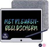 Tekentablet voor kinderen 15 inch - Kleurenscherm - Tekenbord - Kleuter - Speelgoed Jongens - Kids Tablet - Ewriter - Digitaal Notitieblok - Blauw