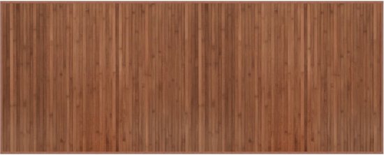 vidaXL - Vloerkleed - rechthoekig - 80x200 - cm - bamboe - bruin