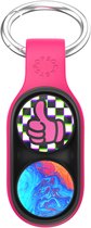 PopSockets: PopPuck - Aimant et jouet Fidget avec deux rondelles magnétiques incluses - Pink Punk