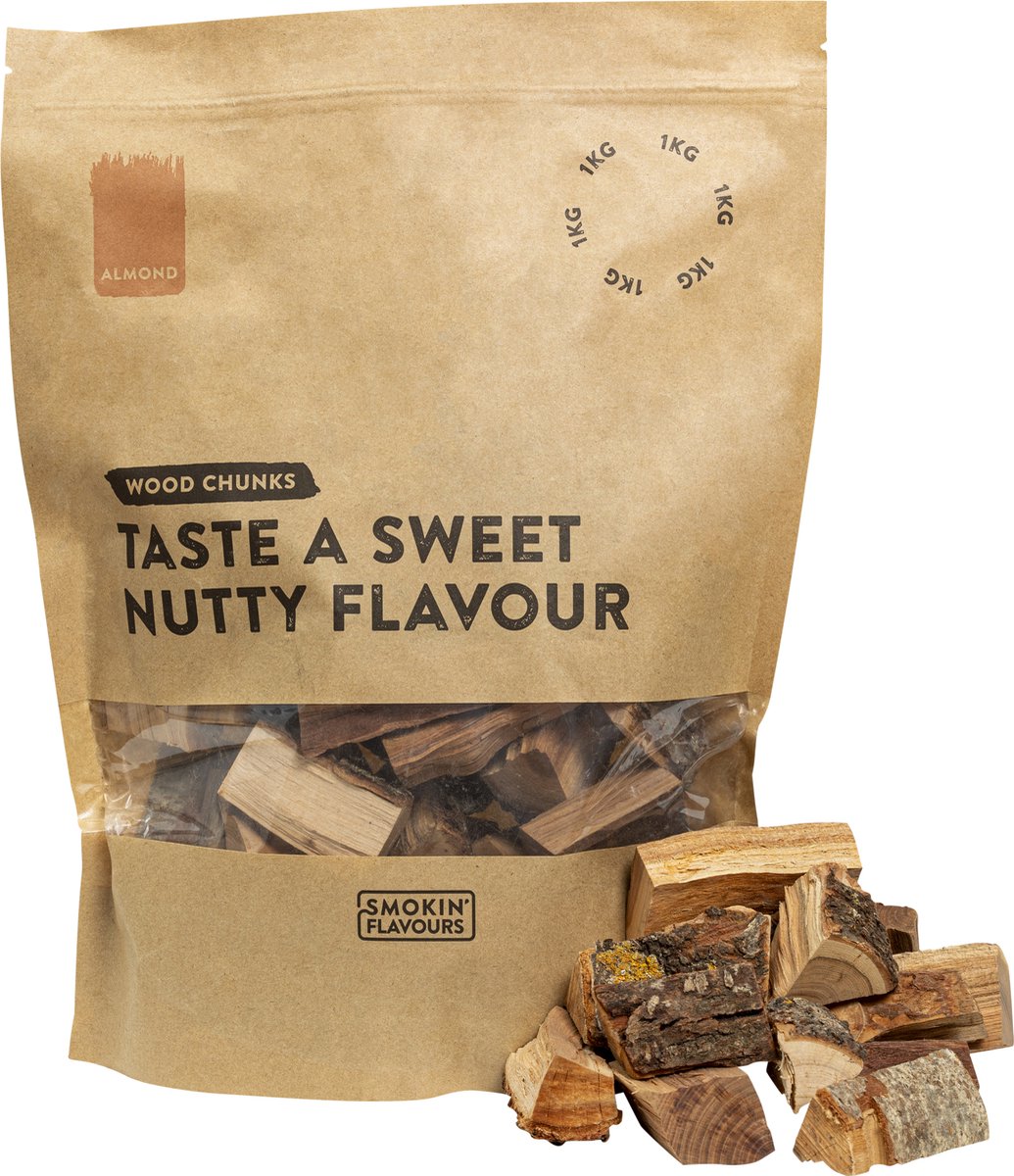 Smokin' Flavours rookchunks Amandel 1kg