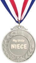 Akyol - mijn kleine nichtje medaille zilverkleuring - Nicht - familie - cadeau