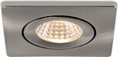 Ledisons LED-inbouwspot Locco set 6 stuks RVS dimbaar - 62 mm - 5 jaar garantie - 2700K (extra warm-wit) - 270 lumen - 3 Watt - IP54