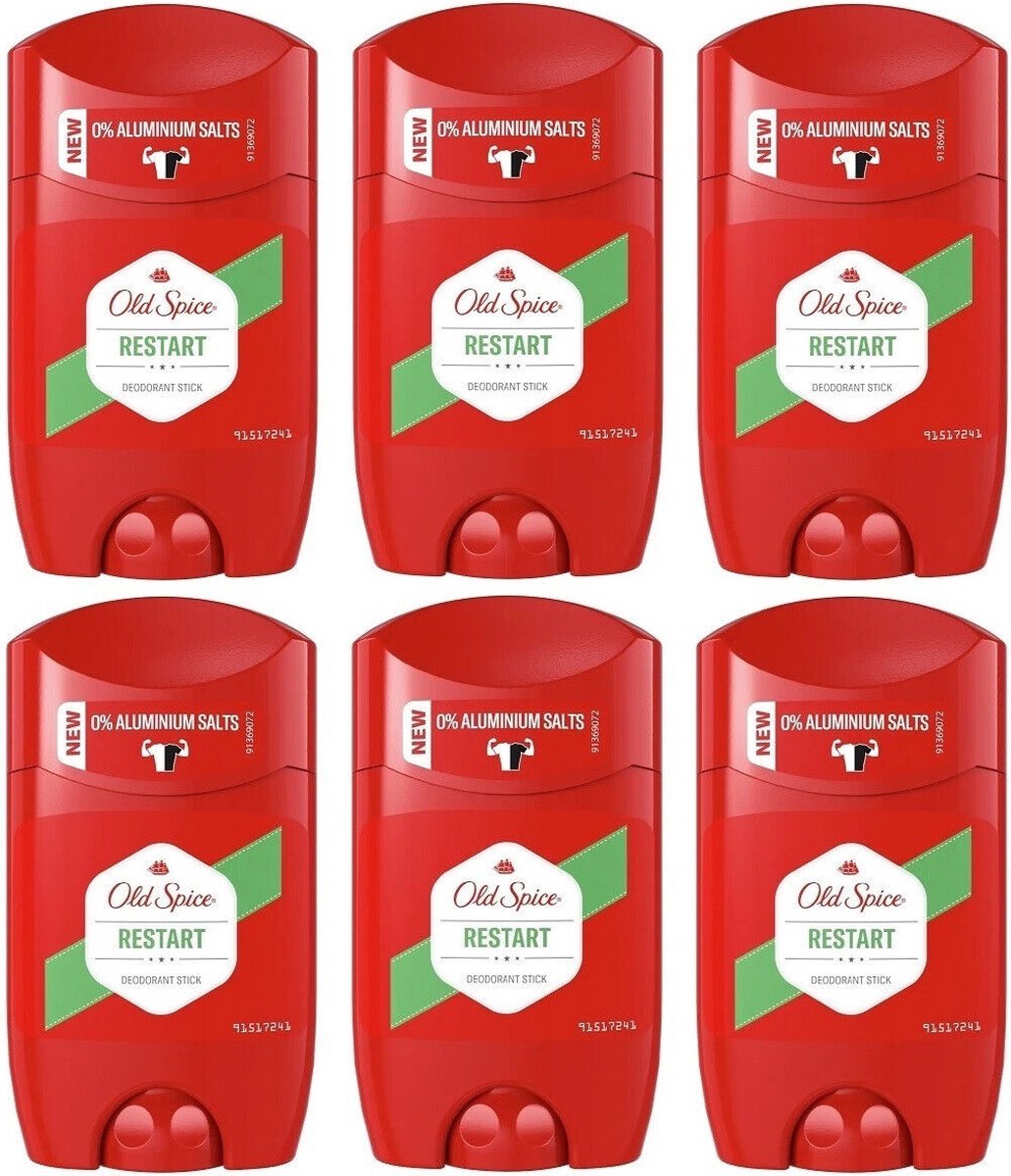 Goedkoopste Old Spice Restart Deo Stick - Voordeelverpakking - 6 x 50 ml