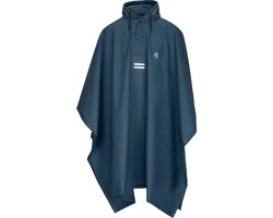 Ralka Regenponcho Trekking - Blauw - Capuchon met Koord - Maat S/M