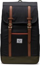 Herschel Retreat Rugzak - Black / Ivy Green / Chutney - 23L