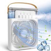 Kaizers Mini climatiseur - Refroidisseur d'air - Refroidisseur d'air - Climatisation - Ventilateur de table - Humidificateur - 600 ml - Désodorisant - Aroma Diffuser