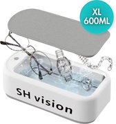 SH vision Nettoyeur à ultrasons - Cleaner à ultrasons - Nettoyeur de lunettes - Nettoyeur à ultrasons pour Lunettes - Nettoyeurs à ultrasons