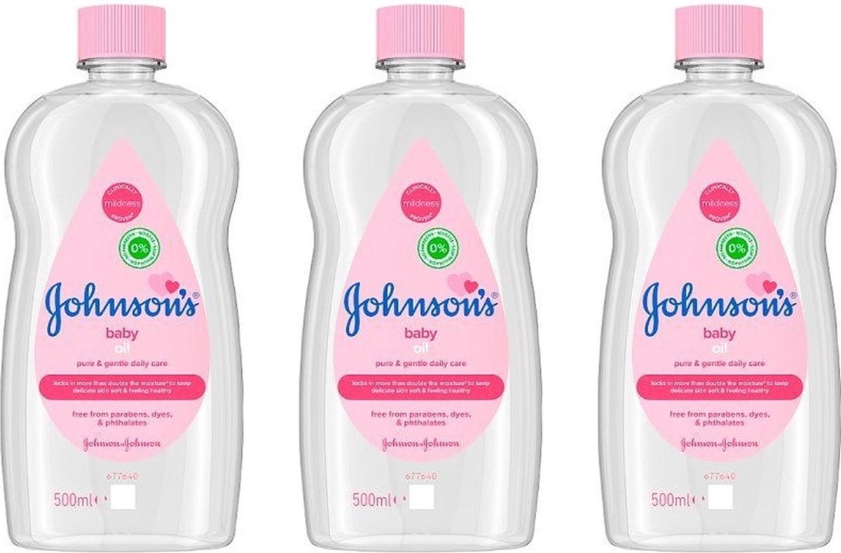 Goedkoopste Johnsons XL Baby Oil - Voordeelpakket 3 x 500 ml