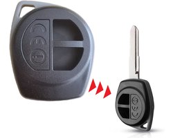 Auto sleutelbehuzing 2 knoppen geschikt voor Suzuki autosleutel / Suzuki Vitara / Suzuki Swift / Suzuki SX4 / Suzuki Liana / Suzuki Ignis / Subaru Justy / Opel Agila / Fiat Sedici / Suzuki autosleutel.