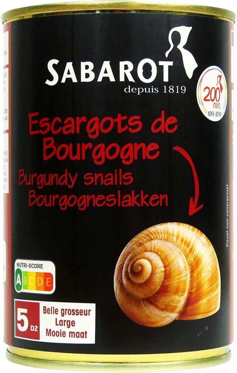 Sabarot Escargots de Bourgogne - Bourgogne slakken - Burgundy Snails