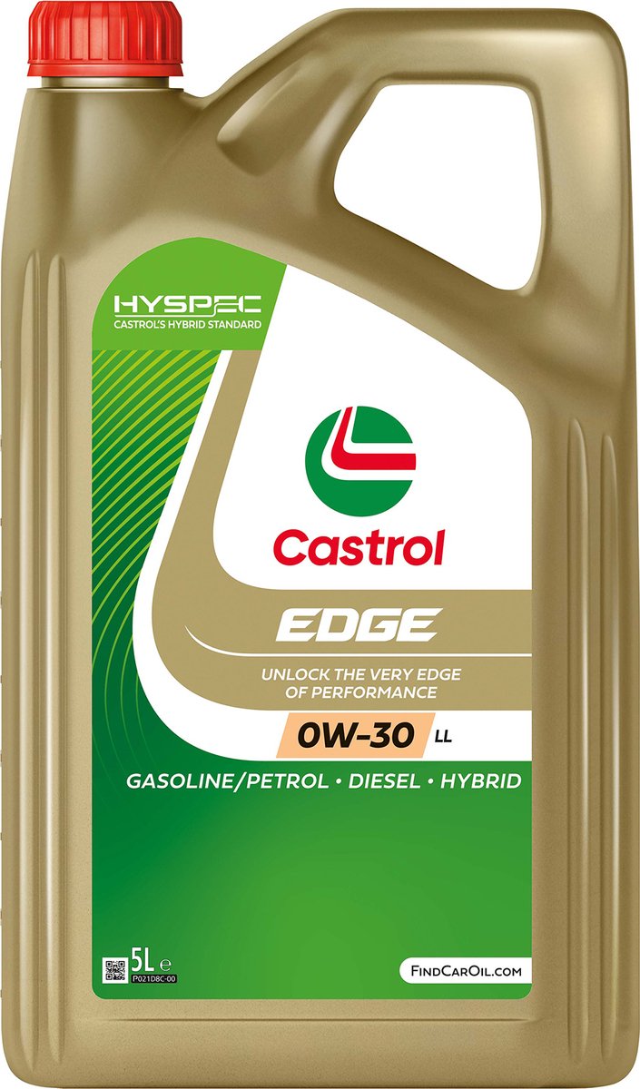 Castrol Motor Olie Edge 0W-30 LL 5 Liter