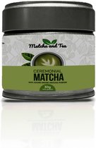 Matcha and Tea - Ceremoniële Matcha Thee - 30 gram - Japanse groene thee - Premium A+ Kwaliteit - Japanse thee