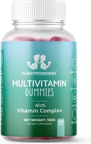 Plantpowders® - Vitamine Gummies - Multivitamine - 60 gummies - Vegan & Suikervrij - Multivruchten Smaak