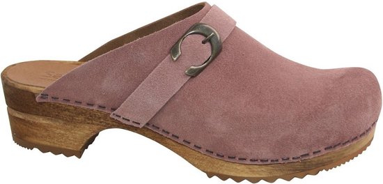 Sanita Dames Sabot Offen Wood-Hedi Open Rose-42